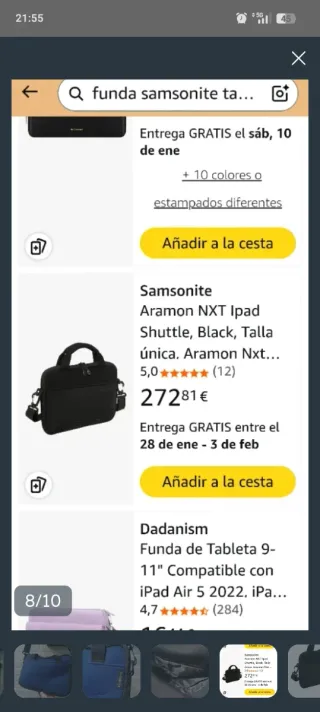 Bandolera Samsonite para iPad 10