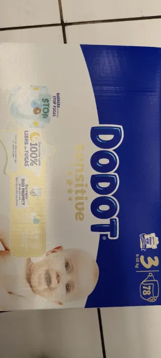 Dodot Sensitive Talla 3 (6-10kg) - 78 Pañales