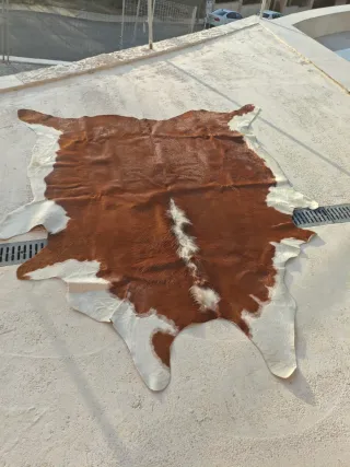 Alfombra de piel de vaca