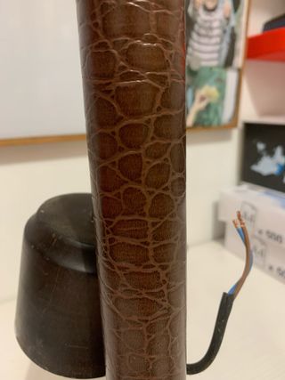 Lámpara de techo piel y metal