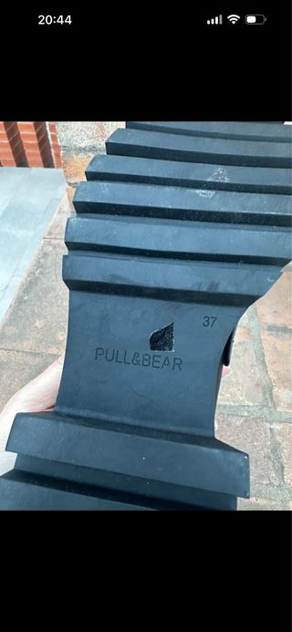 Mocasines negros de suela gruesa