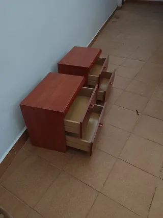 Mesita de noche madera 52x36x46cm