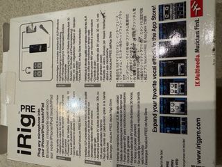 iRIG para co ectar un micro dinamico a un TLF