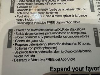 iRIG para co ectar un micro dinamico a un TLF