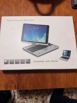 Teclado Bluetooth Giratorio para iPad Air