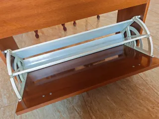 Mueble recibidor zapatero marrón