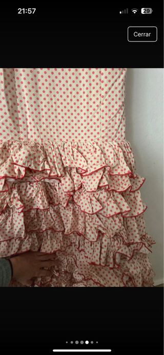 Traje de Flamenca volantes lunares