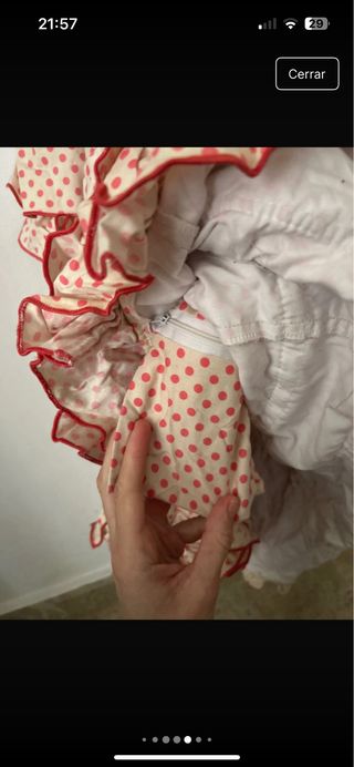 Traje de Flamenca volantes lunares