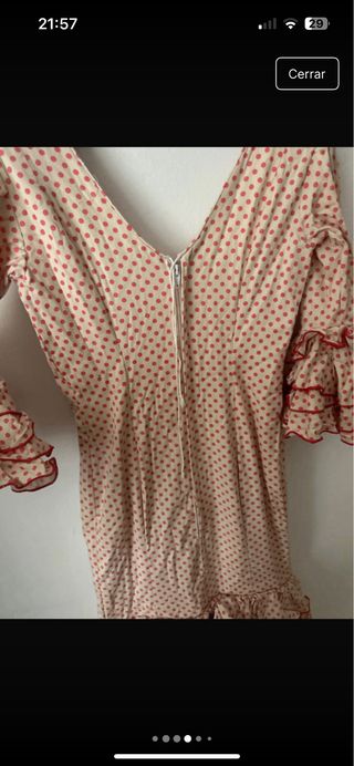 Traje de Flamenca volantes lunares