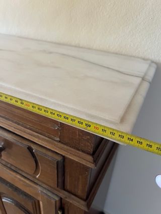 Aparador vintage madera y mármol