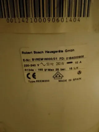 Deshumidificador Bosch Gris