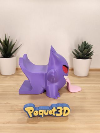 Soporte mando Gengar Pokémon impreso 3D decoración