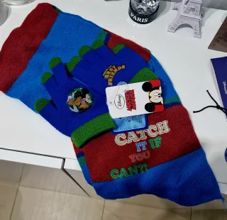 Sciarpa e guanti Disney Topolino