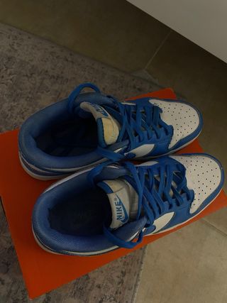 Zapatillas Nike Dunk Low Azul Blanco
