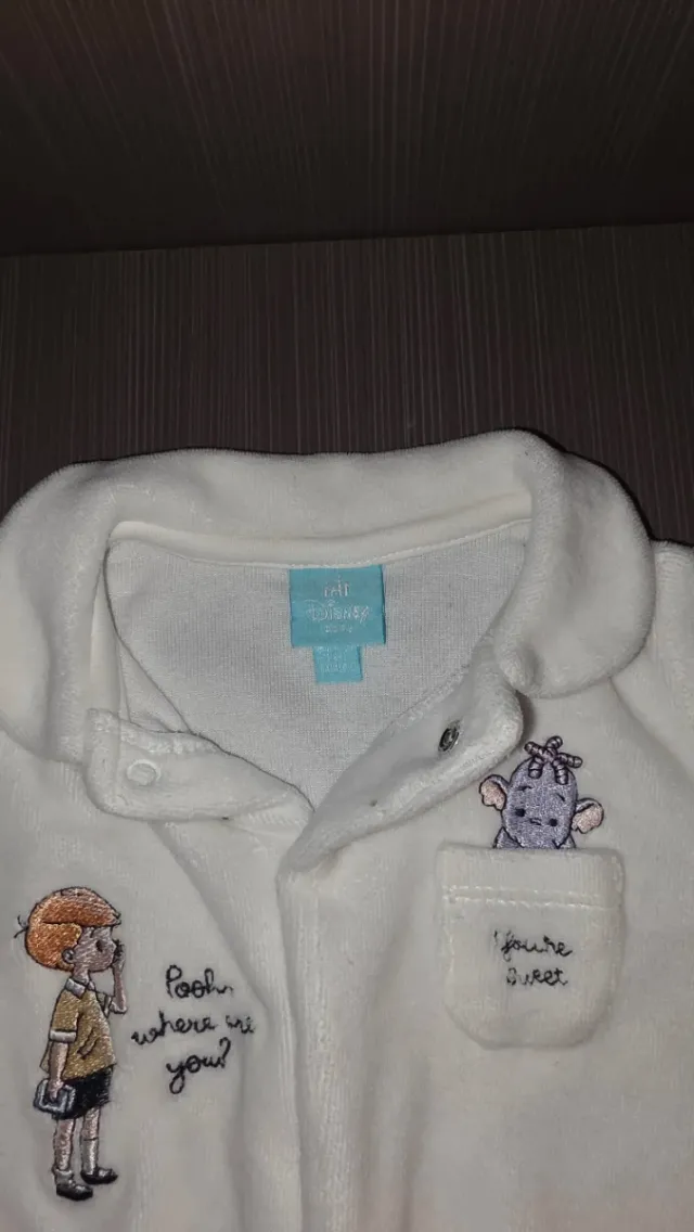 Pijama Bebé Winnie the Pooh Blanco