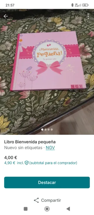 �BIENVENIDA PEQUE�A!:TU PRIMER A�O