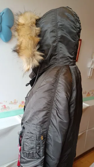 Chaqueta Alpha Industries N-3B Gris