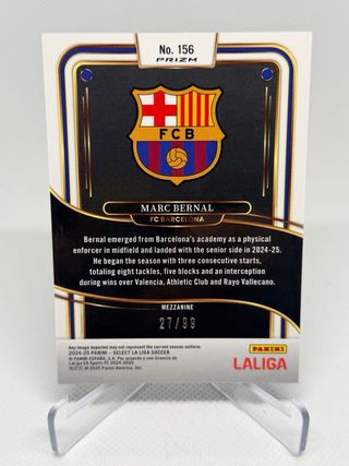 Marc Bernal RC /99 FC Barcelona Select Prizm