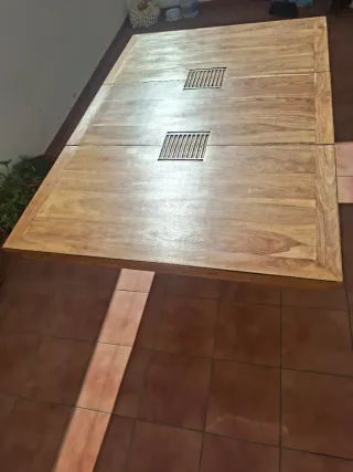 Mesa comedor cuadrada madera