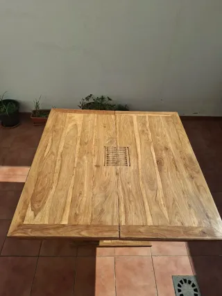 Mesa comedor cuadrada madera