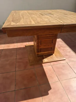 Mesa comedor cuadrada madera