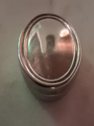 Elegante Portapillole vintage ovale Silver Plated