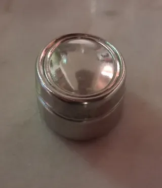 Elegante Portapillole vintage ovale Silver Plated