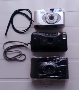 Lotto di 3 fotocamere analogiche 35mm vintage