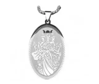 Medalla Triple Diosa Hécate Plata