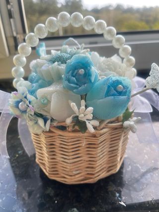 Cesta Flores Jabón Artesanal