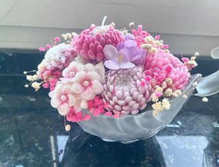 Cesta Flores Jabón Artesanal