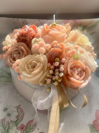 Cesta Flores Jabón Artesanal