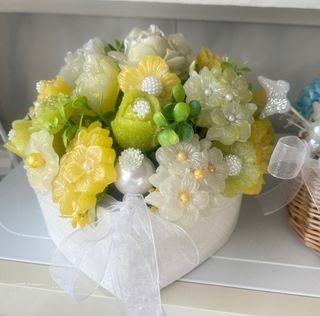 Cesta Flores Jabón Artesanal