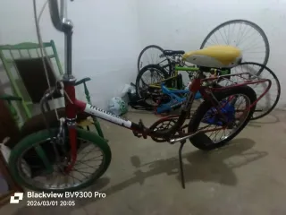 Bicicleta Motoreta 1 Roja