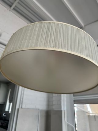 Lámpara de techo tela y metal