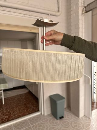 Lámpara de techo tela y metal