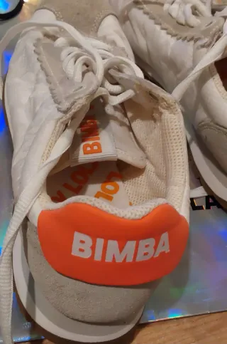 Zapatillas Bimba y Lola Beige y Naranja