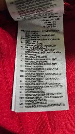 Maglietta Adidas Primegreen S Rossa