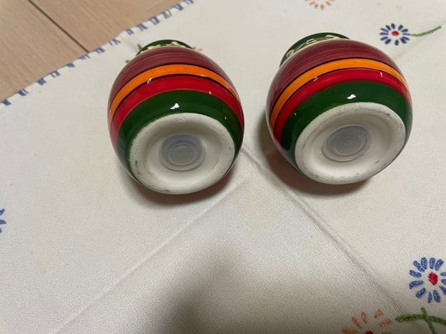 Juego Salero y Pimentero Cerámica