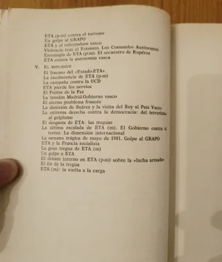 El terrorismo en españa. Libro antiguo