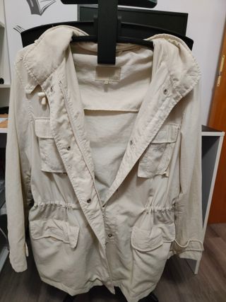 (SOLO por envío) Chaqueta entretiempo mujer beige