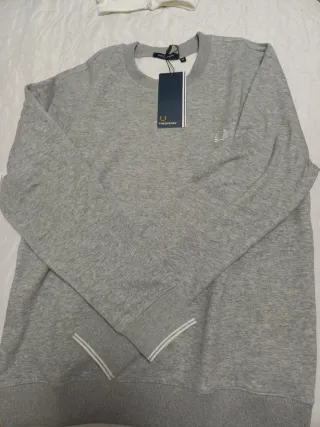 Jersey Fred Perry Gris Talla M