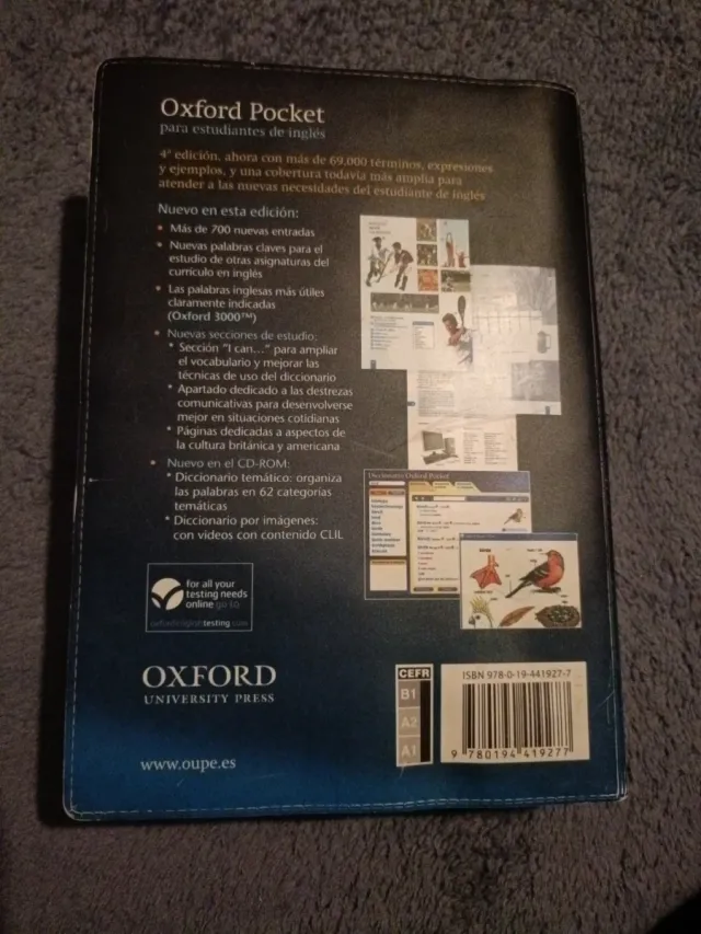 Diccionario Oxford Pocket para estudiantes de i...