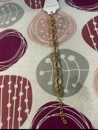 Bracciale donna in acciaio inossidabile dorato