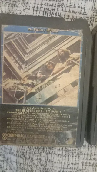 The Beatles 3 Casetes 8-Track