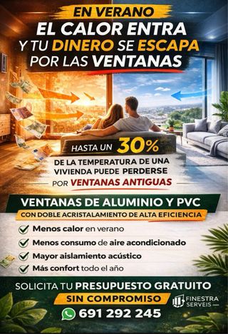 Ventanas de aluminio y PVC