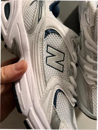 New Balance 530 Talla 37.5 Blanco Plata Azul