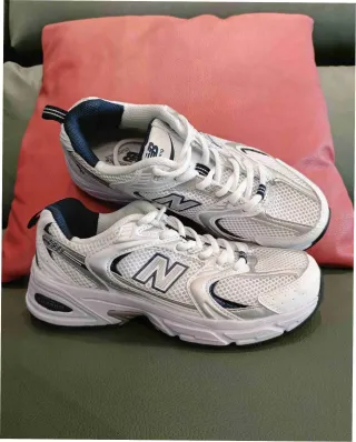 New Balance 530 Talla 37 Blanco Plata Azul