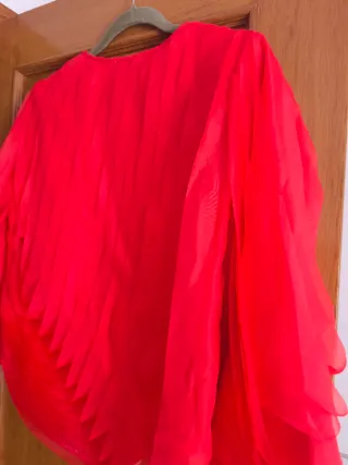 Chaqueta Zara Organza Naranja Talla S!!