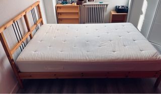 Estructura Cama IKEA y colchón Sultán de 140